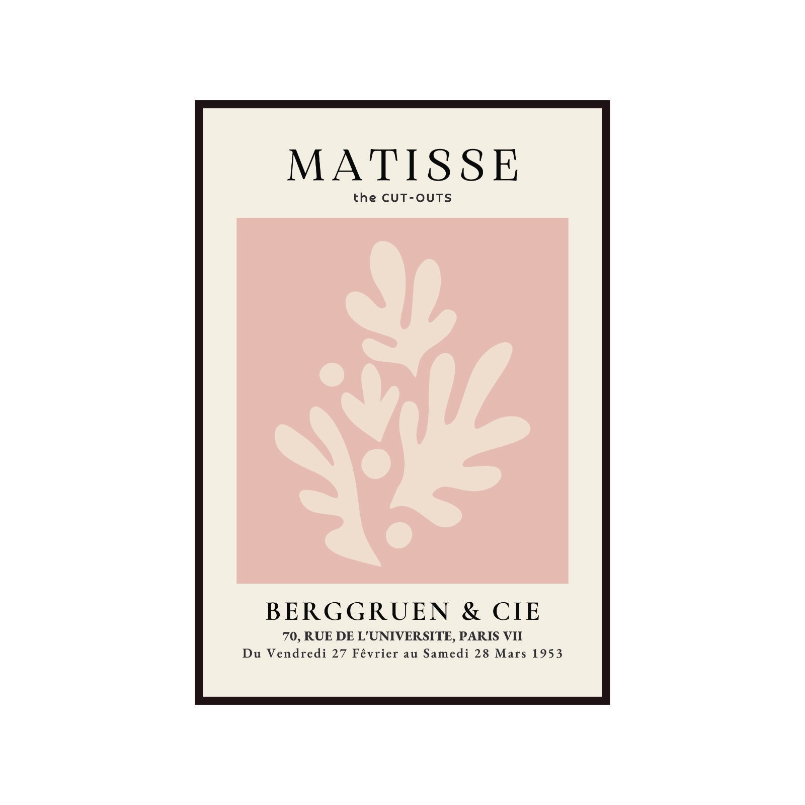 Bauhaus poster red "Eyes of the Prophet" on a navy blue background, modernism