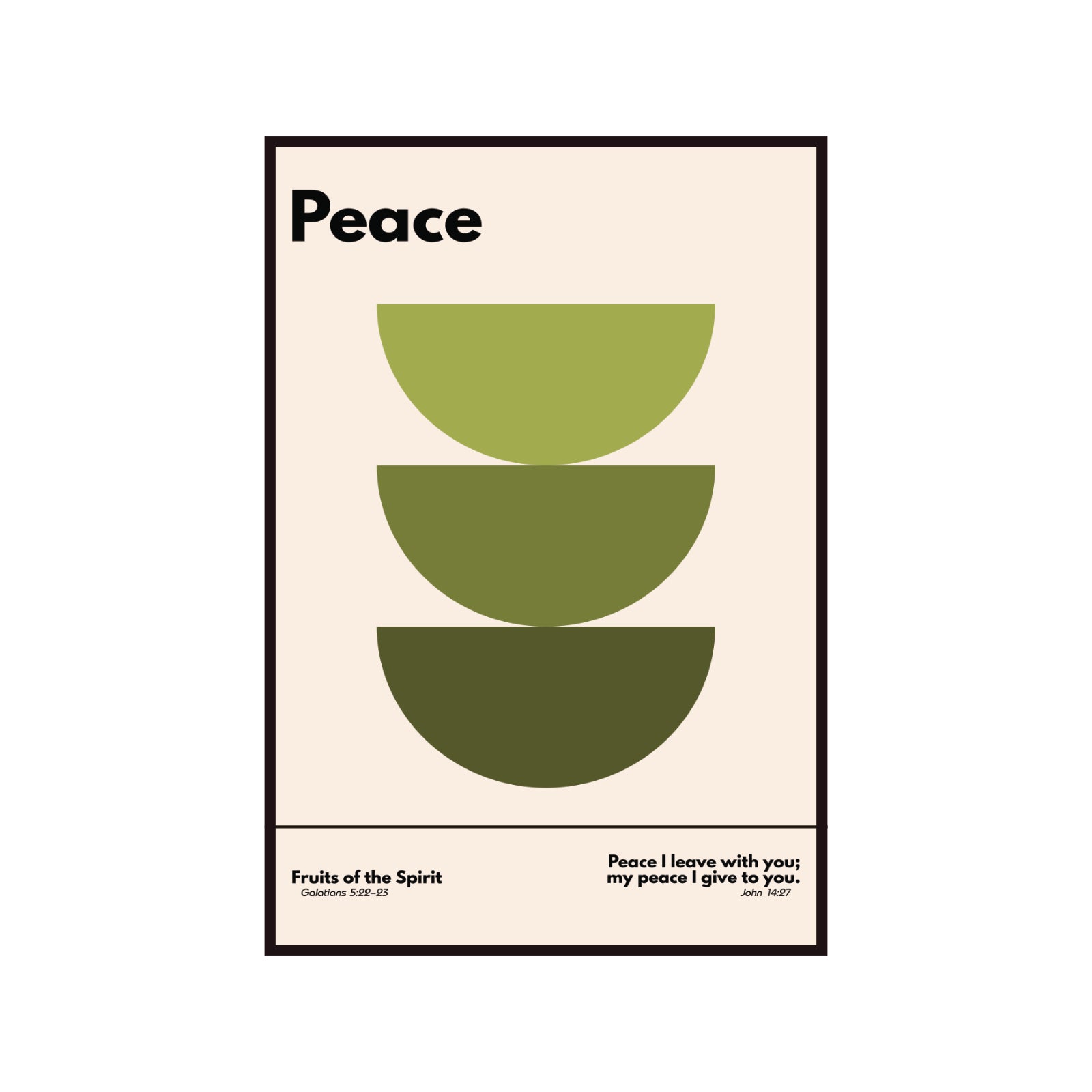 Poster from the Bauhaus series - Gifts of the Holy Spirit - peace