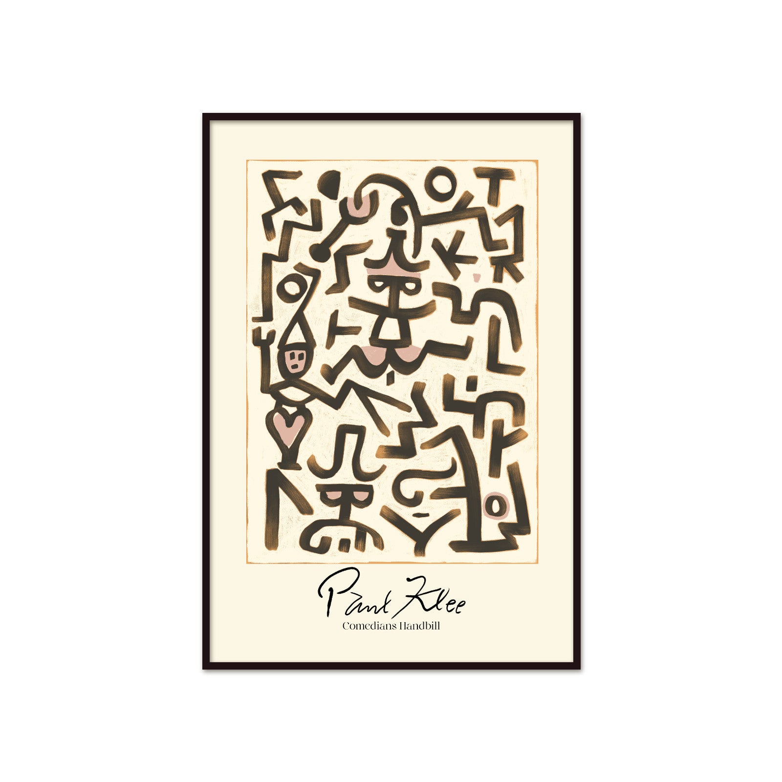 Figuratywny Labirynt: Comedians Handbill – Paul Klee, Avant-Garde Abstract