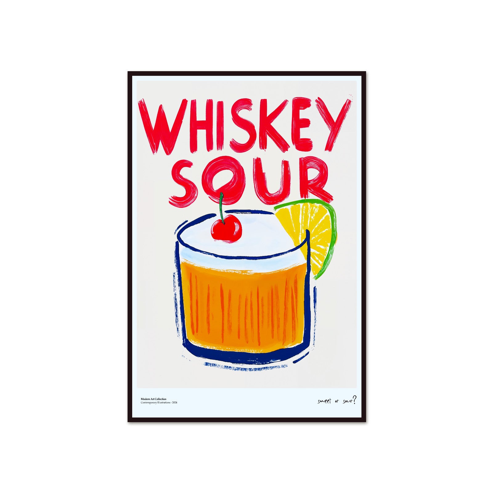 “Whiskey Sour” poster – A classic with a fun twist!