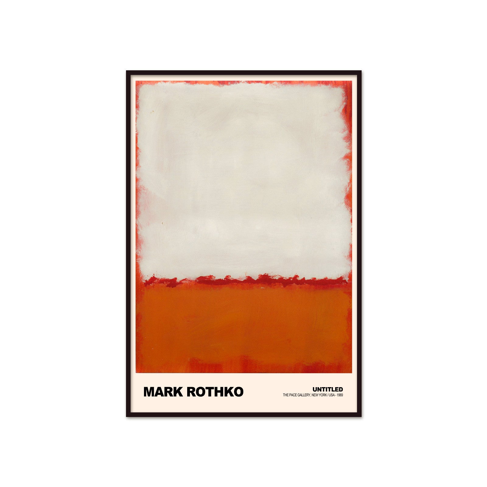 Eteryczne Horyzonty: Alabaster Drift – Mark Rothko, Untitled (Orange and White)