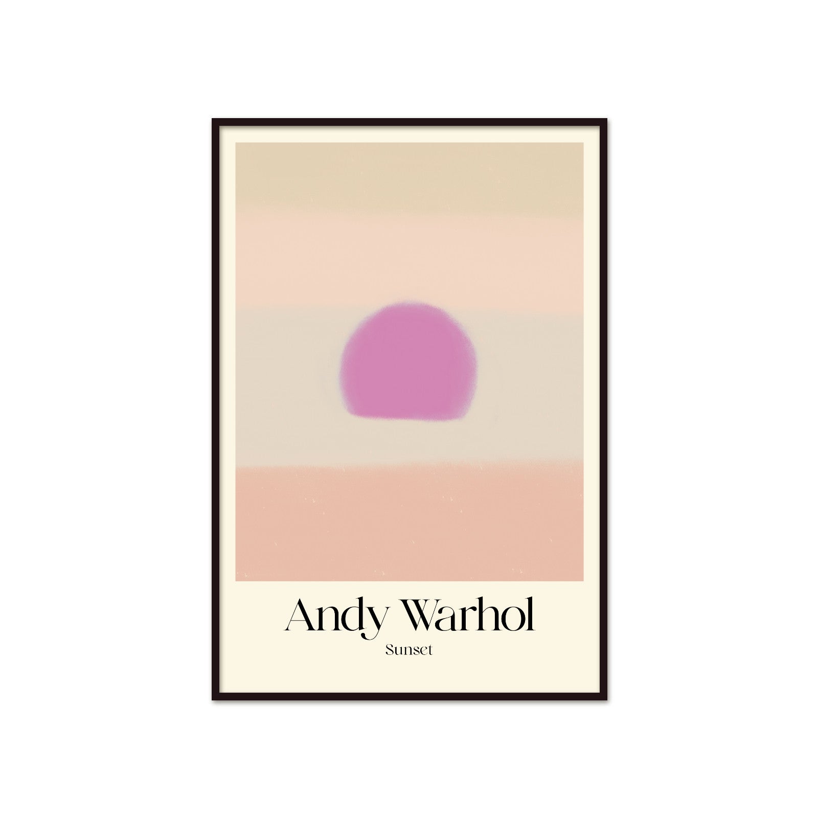 Pastelowe Wybrzeże: Sunset – Andy Warhol, Minimalist Pop Art