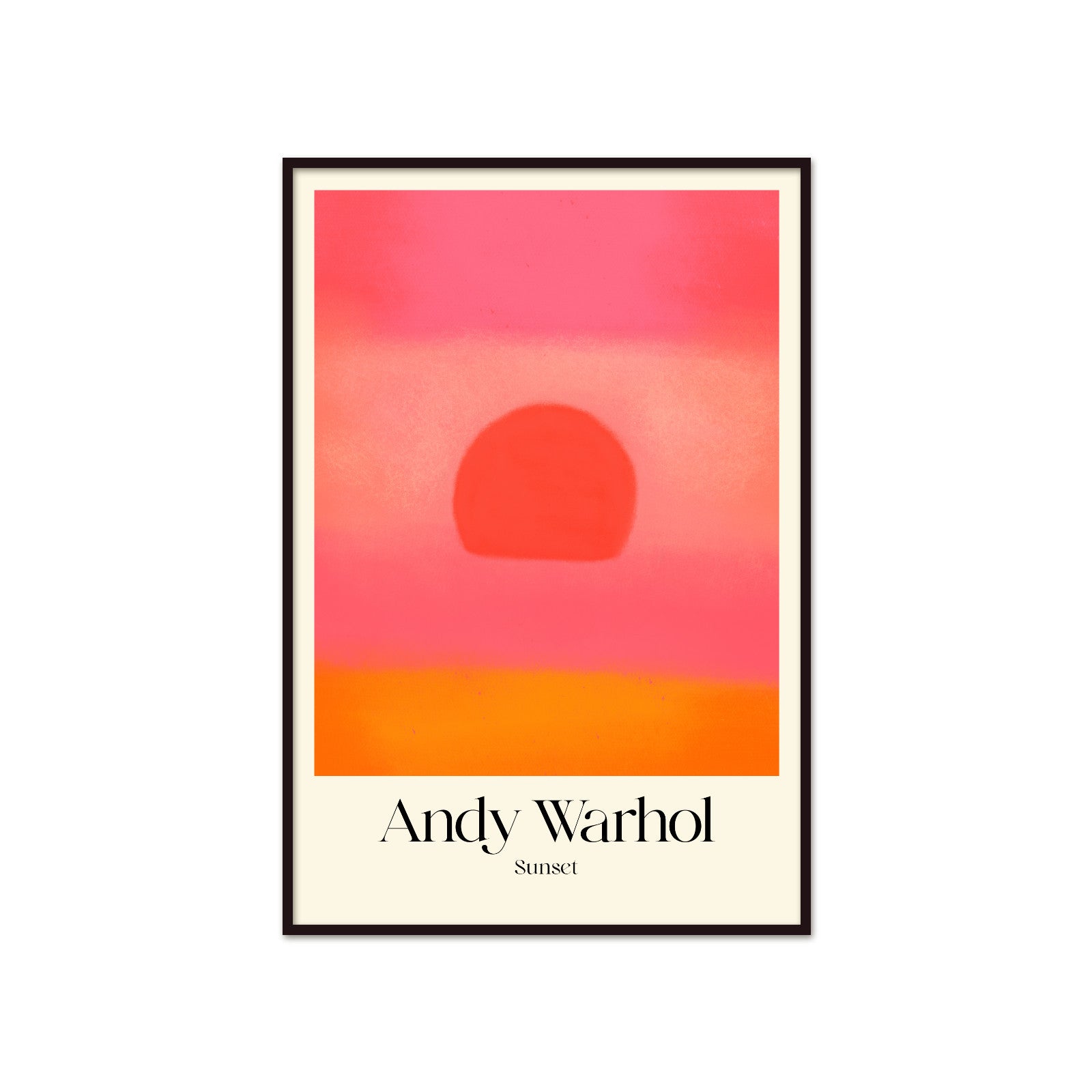 Neonowy Horyzont: Sunset – Andy Warhol, Pop Art Masterpiece
