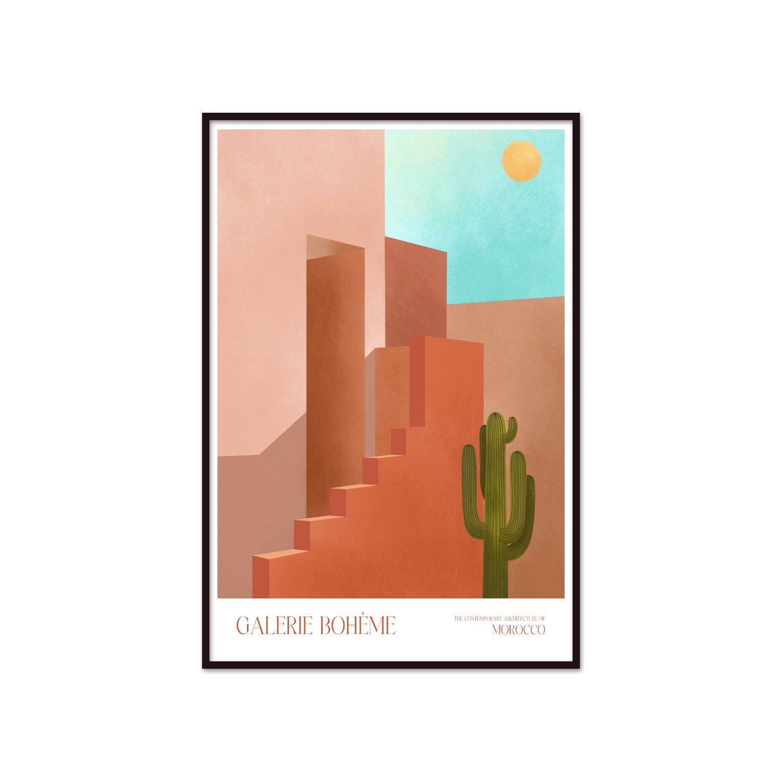Plakat Morocco Shadows, Galerie Bohème, Contemporary Art, Minimalizm