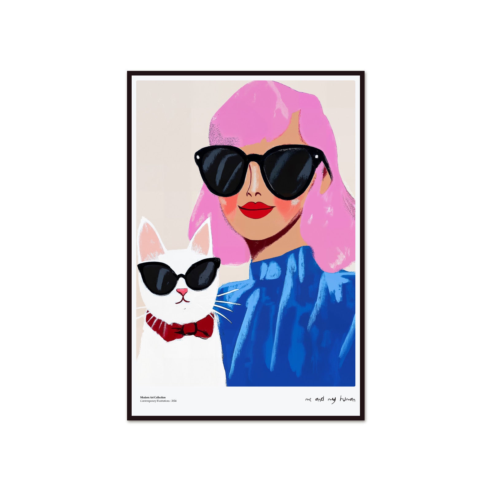 “Me and My Human” Poster – A stylish duo that will steal your heart!