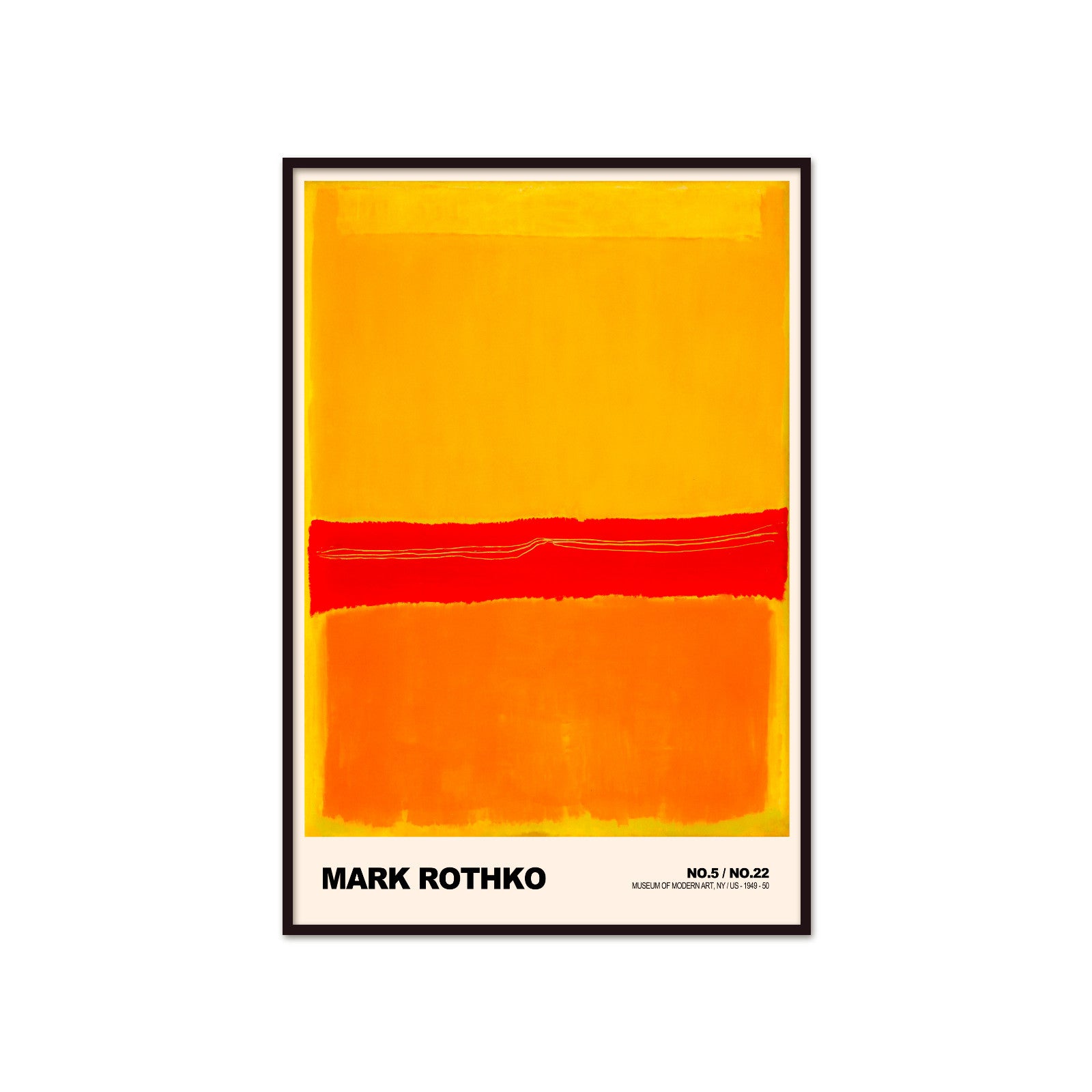 Nocna Symfonia: Velvet Depths – Mark Rothko, Dark Ochre and Black Composition