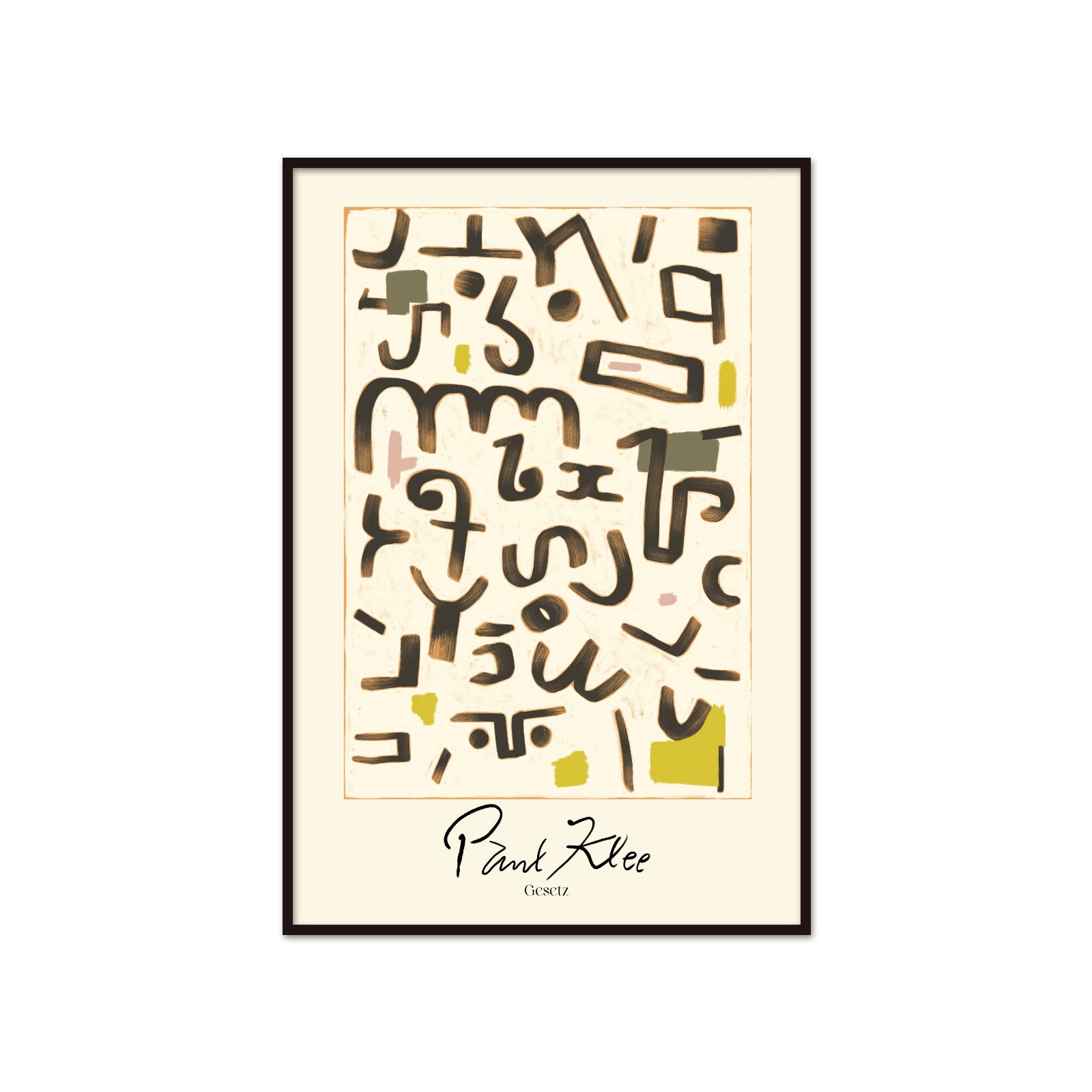 Geometria Porządku: Gesetz – Paul Klee, Abstract Expressionist