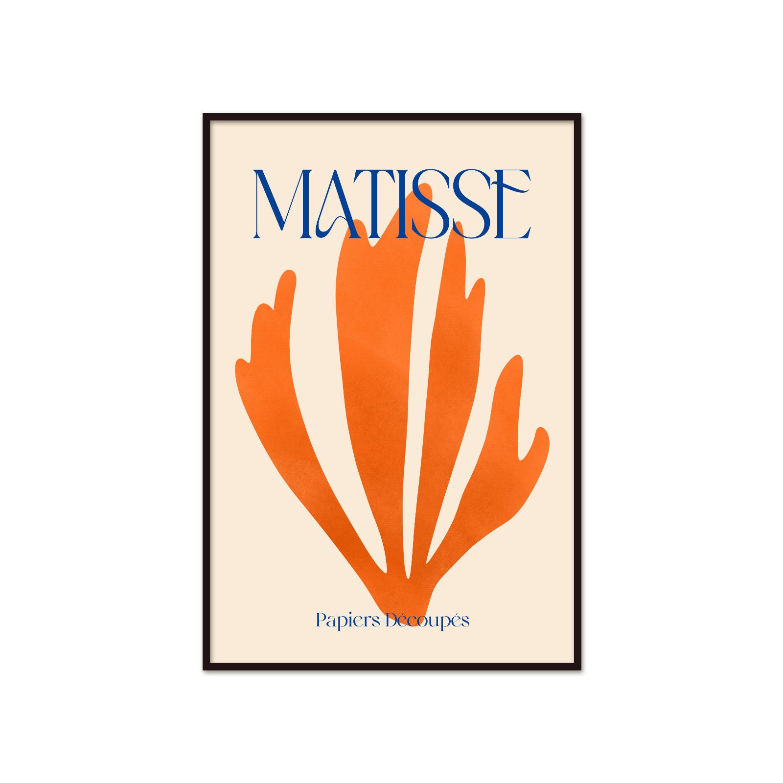 Sunny Abstraction: Orange Bloom – Henri Matisse, Papiers Découpés