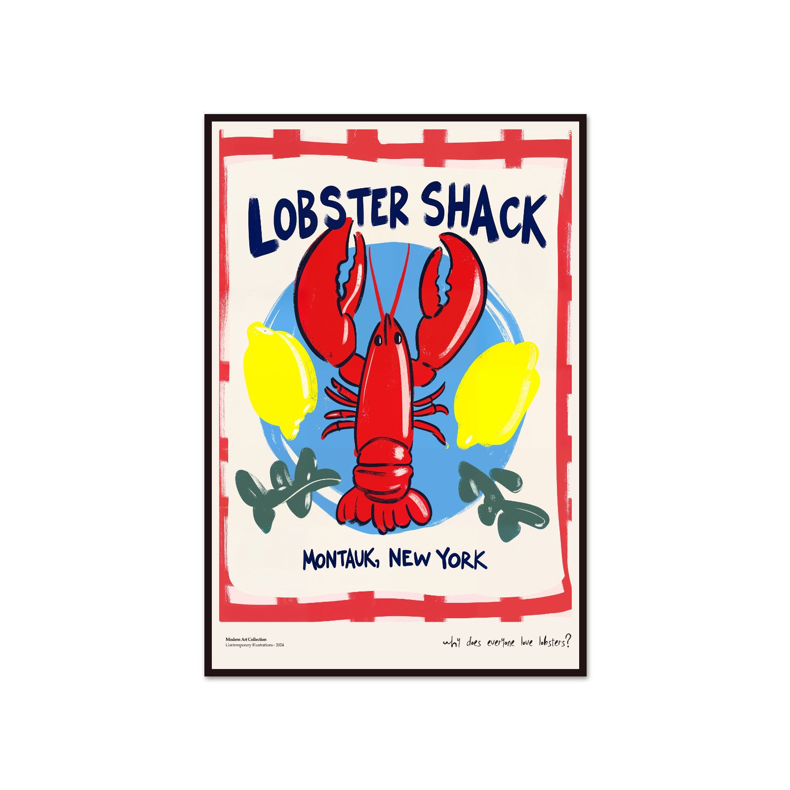 "Lobster Shack" Poster - Bring the Montauk vibe right into your kitchen!